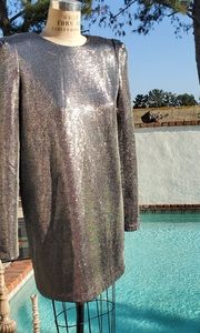 H&M Pewter Steely Silvery Dress